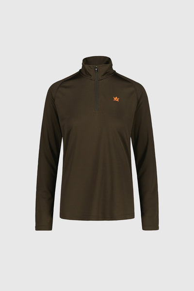CoolDry Ws Half-Zip Top 530942 Brown_Front WEB.jpg