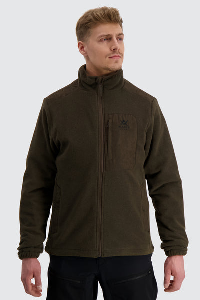 Dawson Moss Brown M Waterproof Fleece Jacket_top_5.jpg